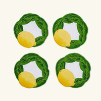 atelier houriatazi citron coaster green set of 4