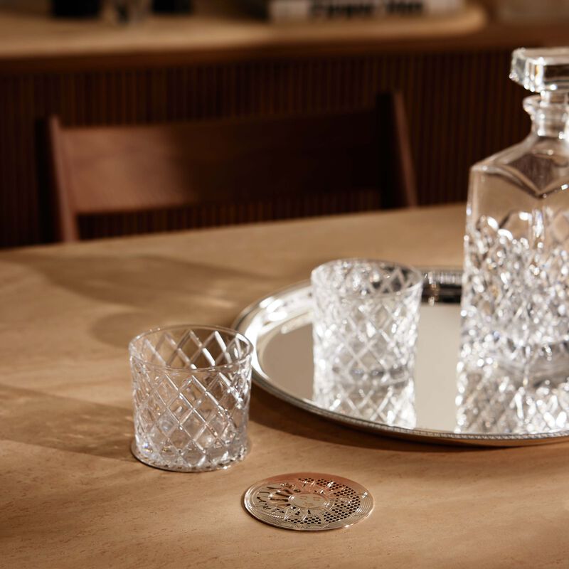 Rêve Cosmique Coaster Silver Plated Set Of 2 christofle r ve cosmique coaster silver plated set of 2