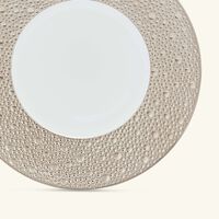 bernardaud ecume bread butter plate round silver 16cm