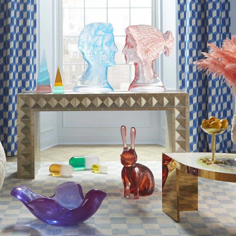 منحوتة جراند تور على شكل تمثال نصفي كبيرة جدًا زرقاء جوناثان أدلر منحوتة جراند تور على شكل تمثال نصفي كبيرة جدًا زرقاء