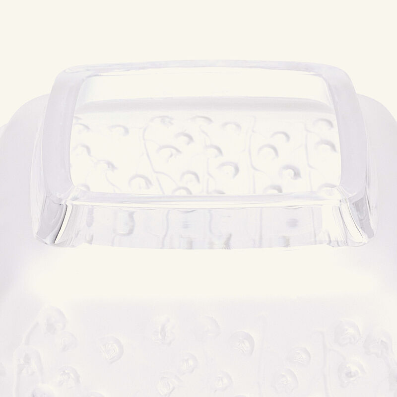 lalique botanica vase medium clear