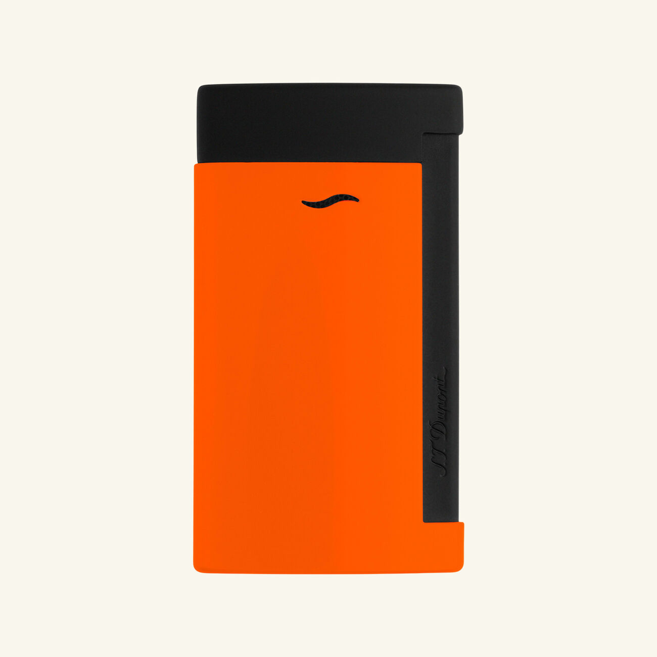 st dupont slim 7 lighter neon orange