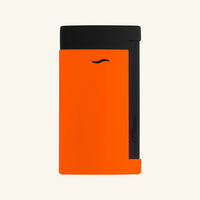 st dupont slim 7 lighter neon orange