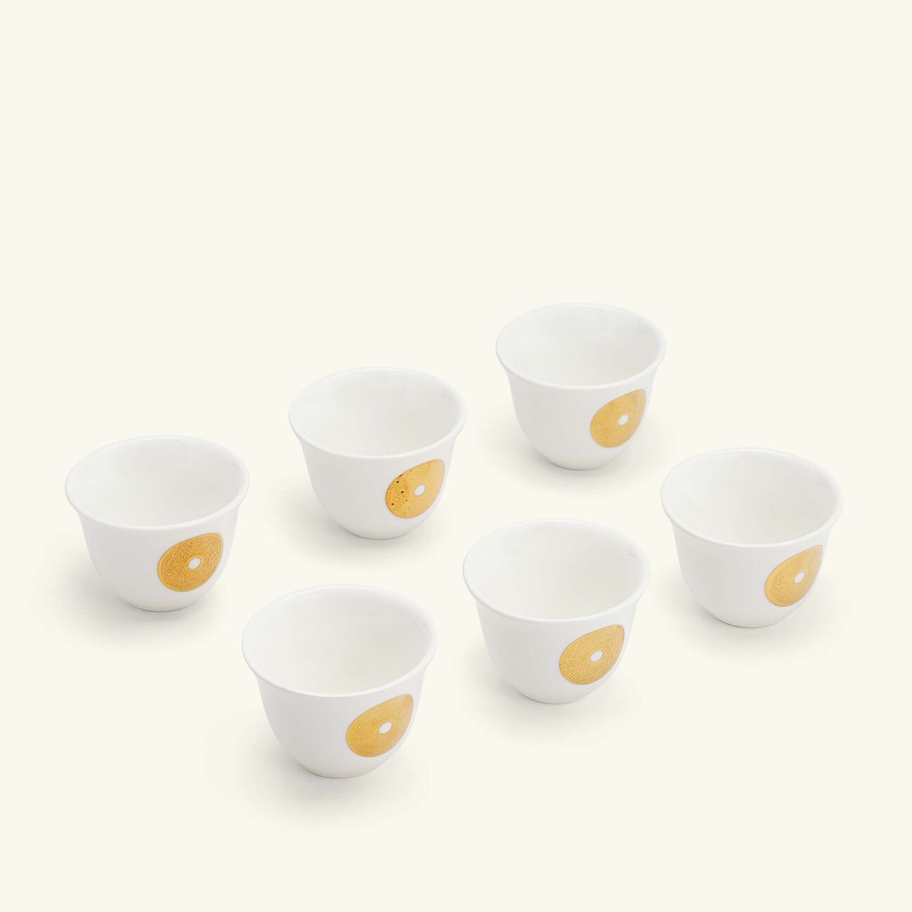 dimlaj qamar coffee cup white set of 6