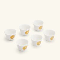 dimlaj qamar coffee cup white set of 6