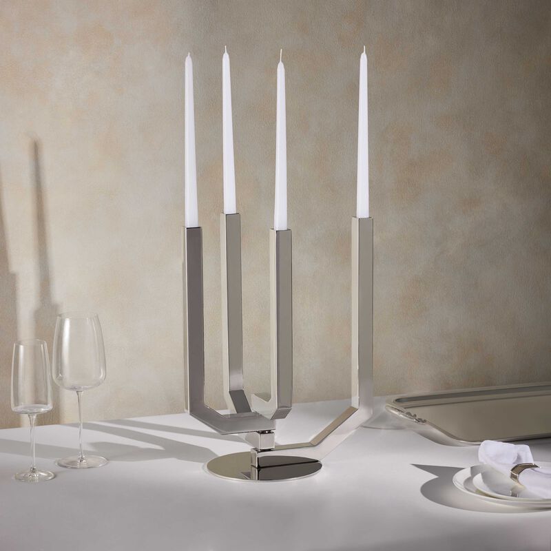 christofle arborescence candelabra stainless steel