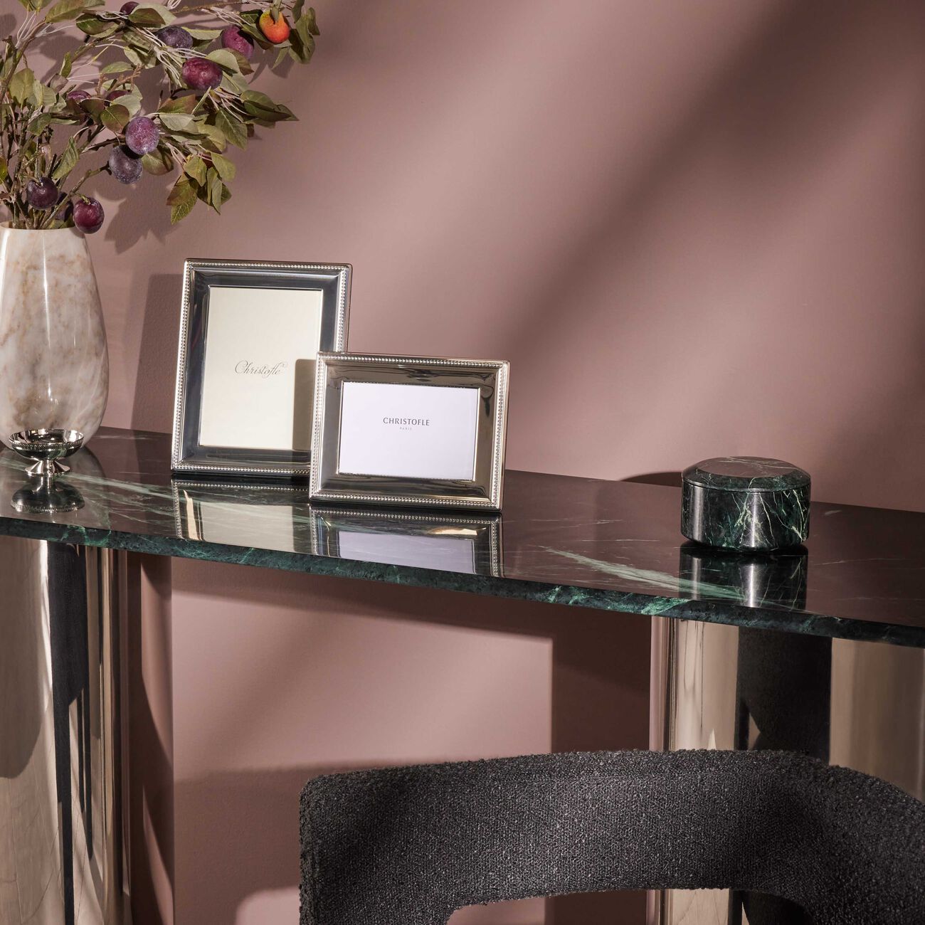 christofle perles picture frame