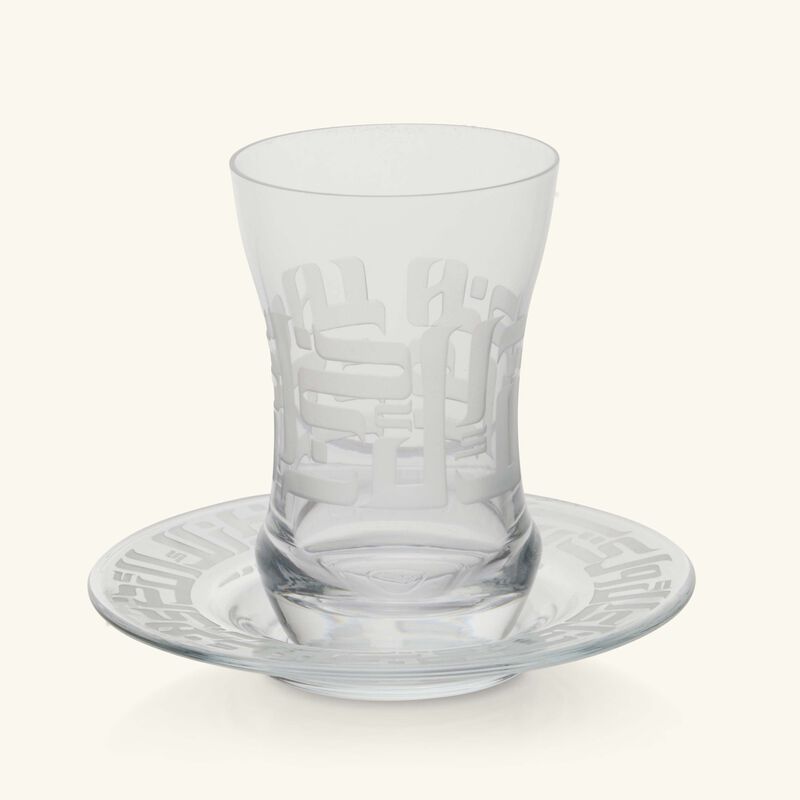 dimlaj dar tea cups with saucer clear set of 6