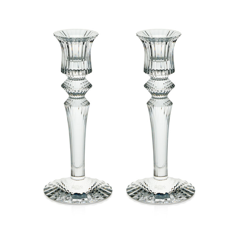 Clear Mille Nuits Candleholders, large