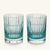 baccarat harmonie drinking glass turquoise set of 2