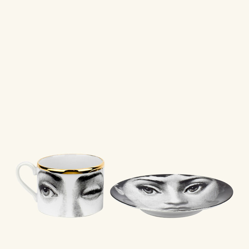 fornasetti tema e variazioni 2005 l antipatico tea cup grey