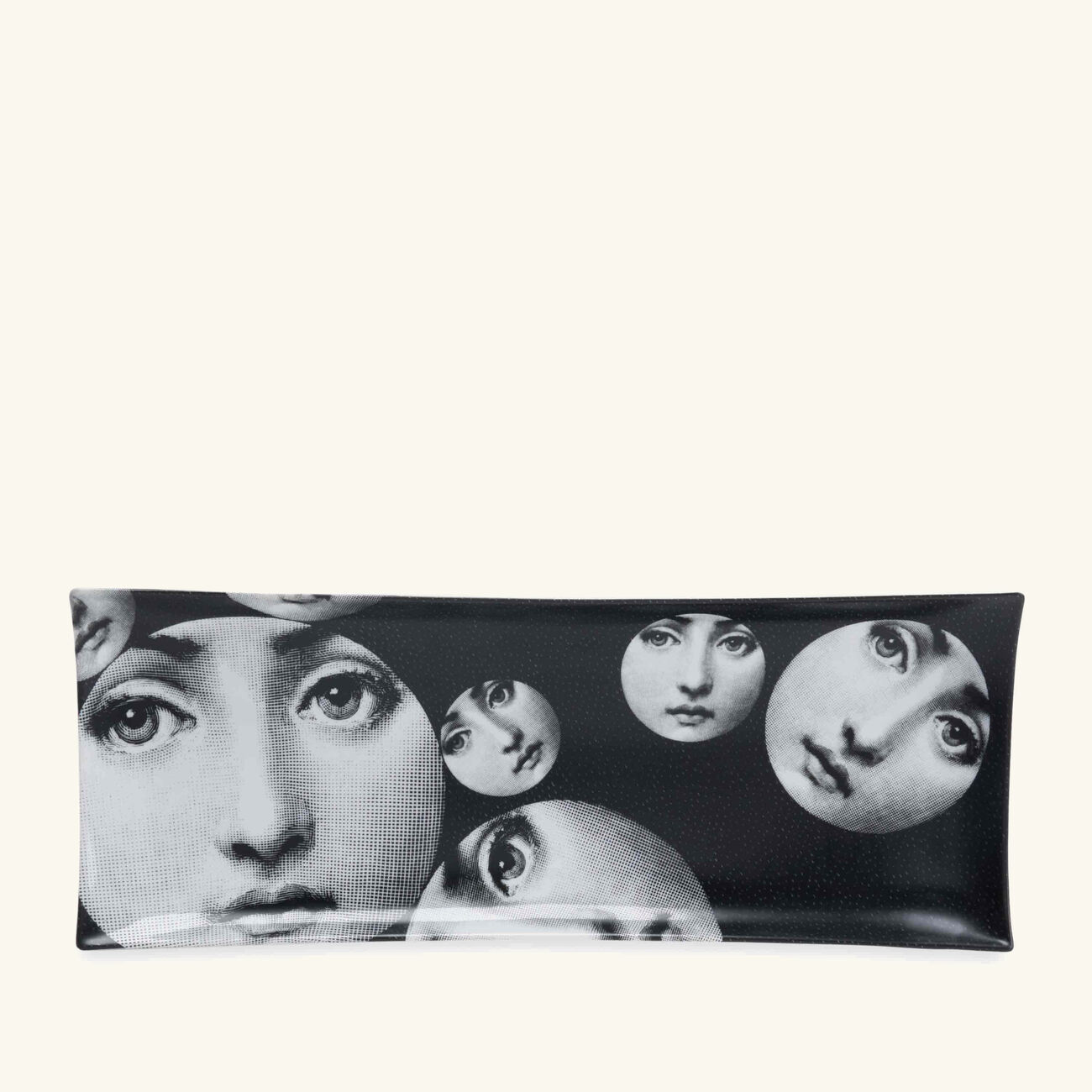 fornasetti tema e variazioni no 242 tray rectangular small black