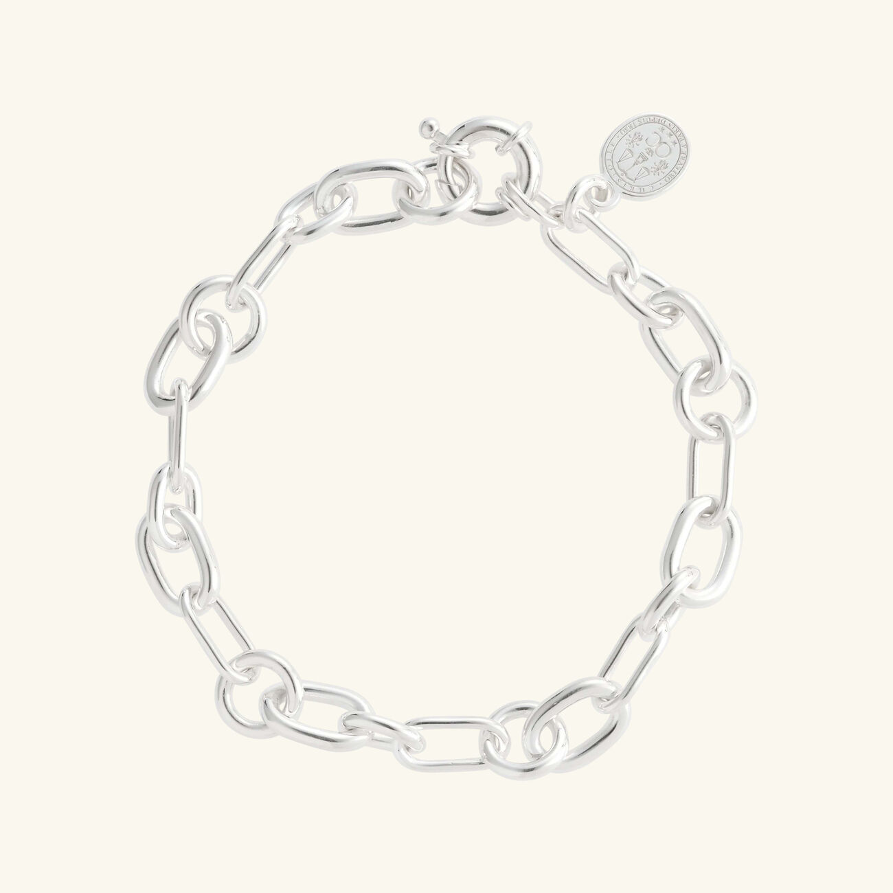 christofle chri chri chain bracelet sterling silver size 2