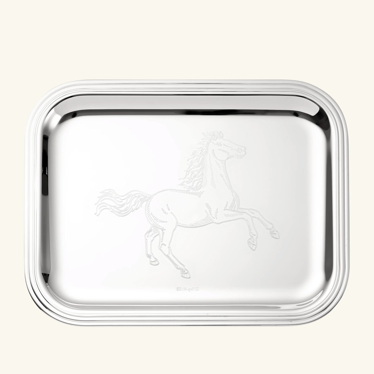 christofle albi lunar new year serving tray silver plated 26x20cm