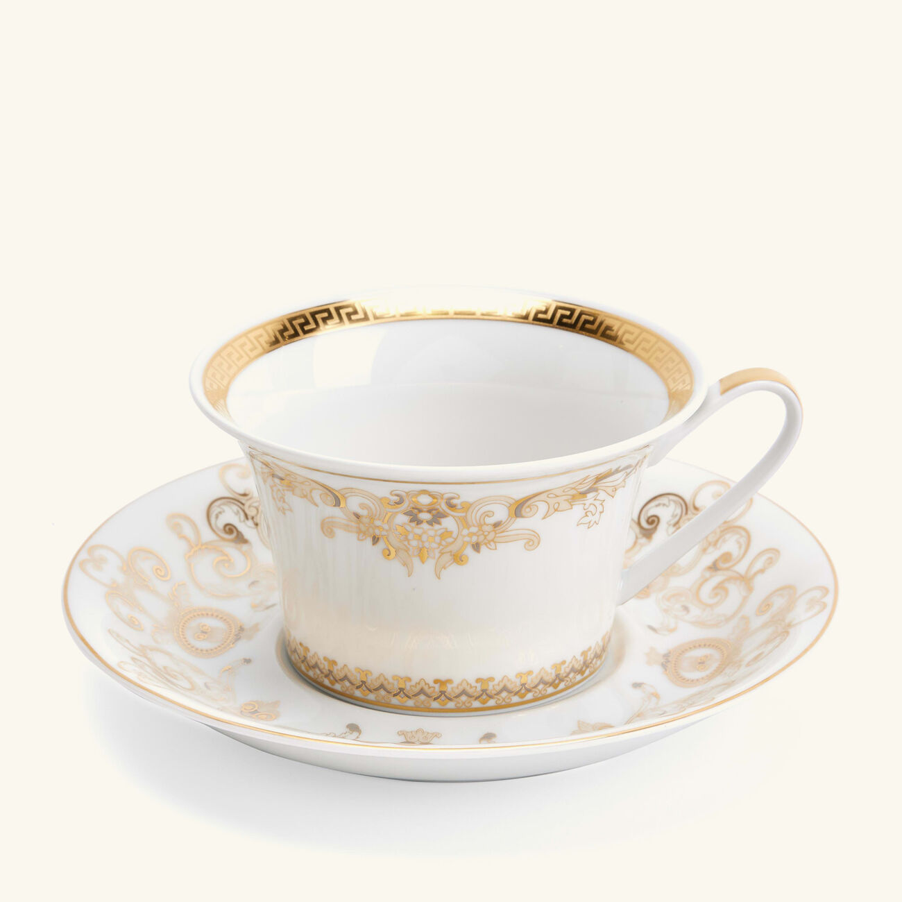 versace medusa gala tea cup saucer white set of 6