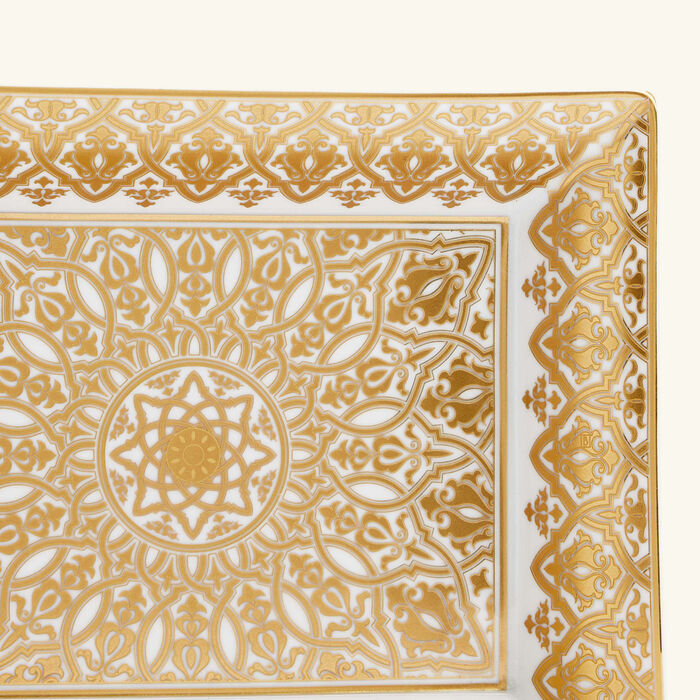 bernardaud venise trinket tray rectangular small gold