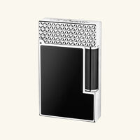 s t  dupont paris is renowned for luxury lighters  collectible pens  perfumes  and premium accessories  founded in 1872  s t  dupont blends innovation with timeless elegance  featuring the iconic diamond head pattern and exceptional french craftsmanship in every handcrafted piece ولّاعة لين 2 مطلية باللون الأسود مع بالاديوم