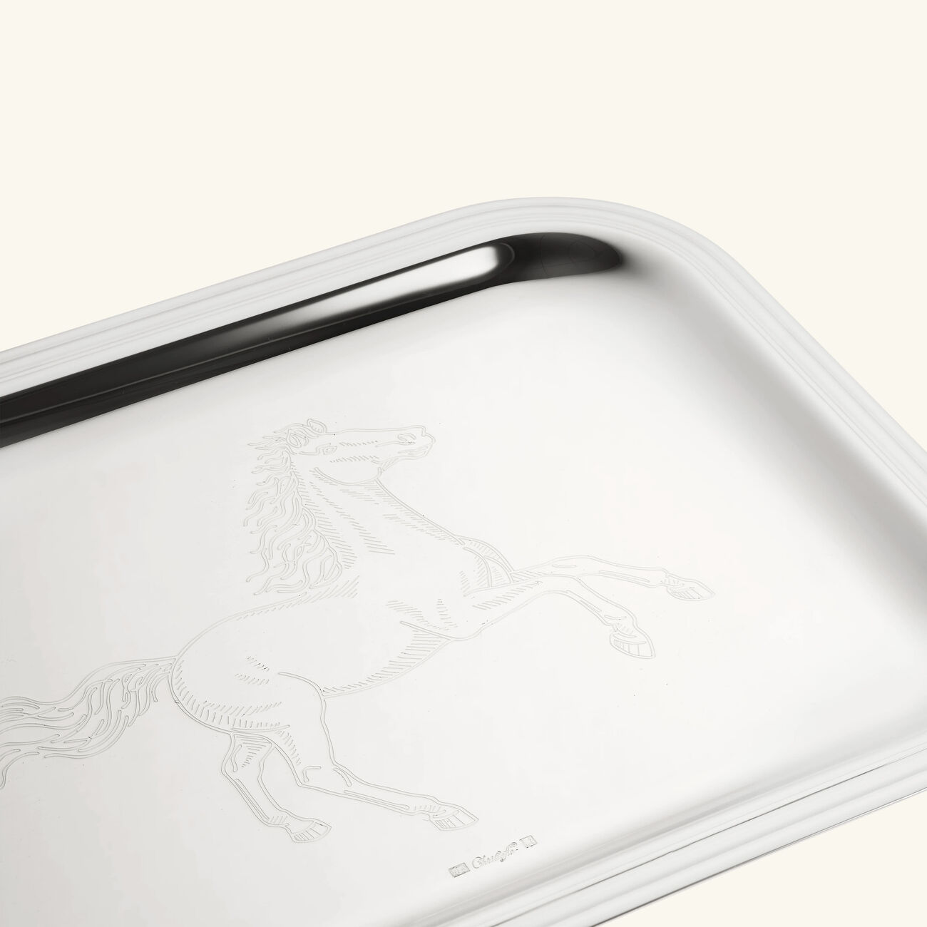 christofle albi lunar new year serving tray silver plated 26x20cm