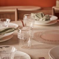 Thuluth Short Tumbler Clear Set of 3 dimlaj thuluth short tumbler clear set of 3