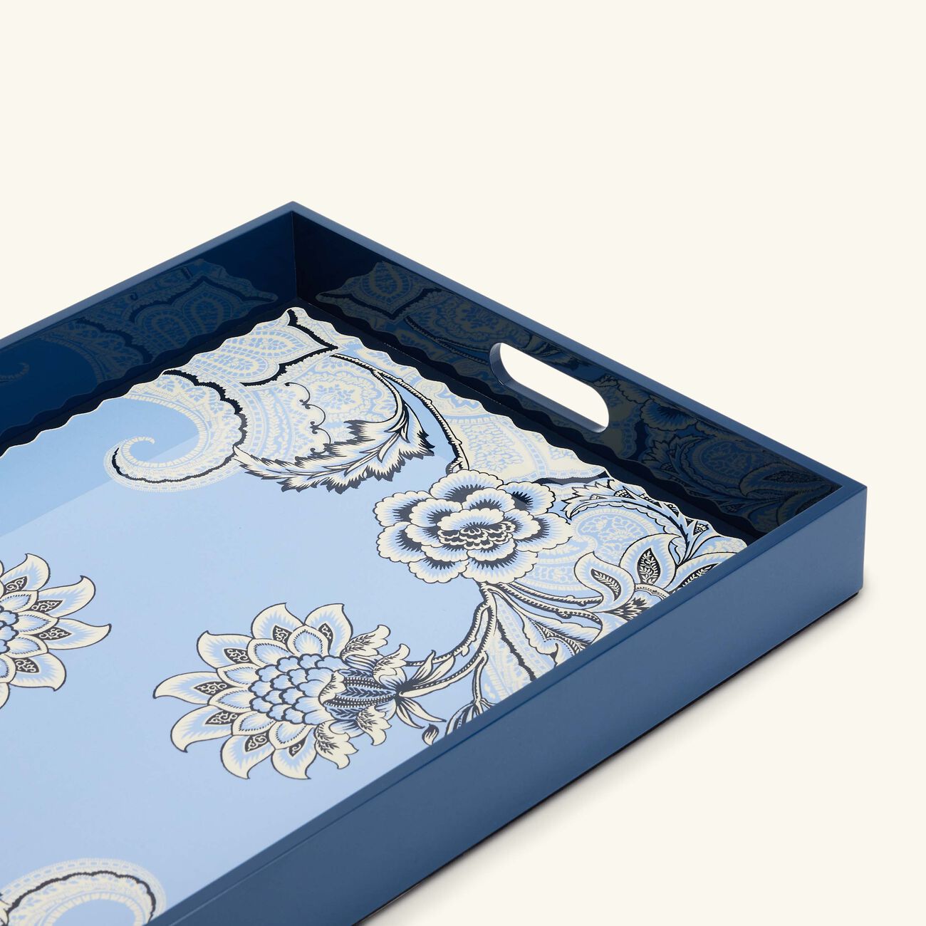 etro bloom tray rectangular blue