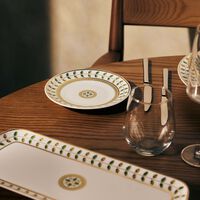 bernardaud constance bread butter plate round green 13cm