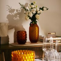 ruckl heroine coco vase round large amber