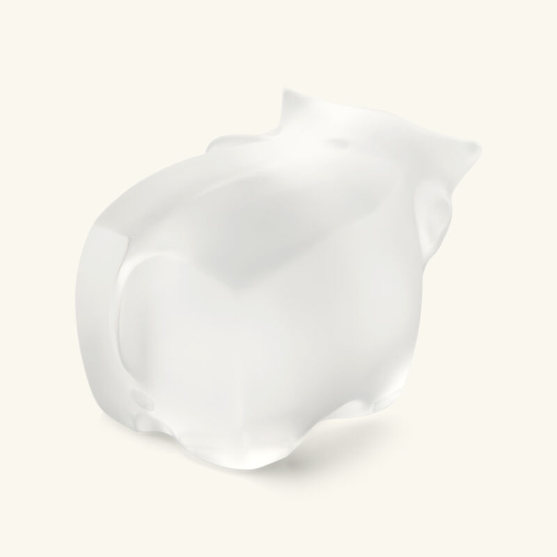 lalique niu wang wang ox sculpture small clear