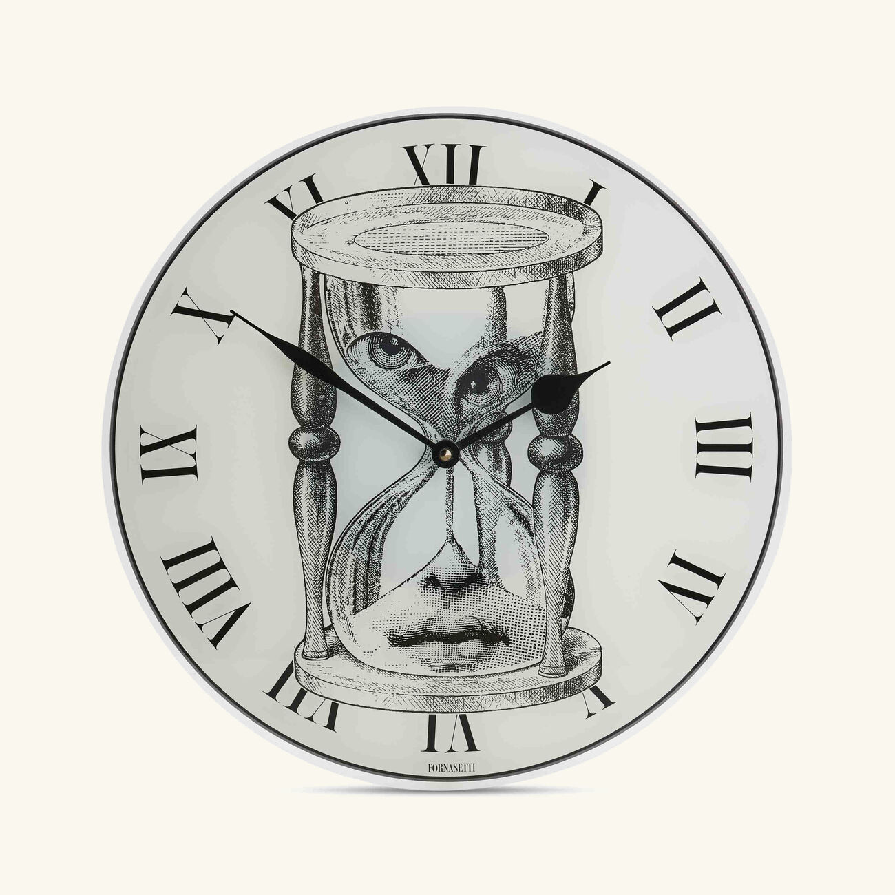 fornasetti viso wall clock