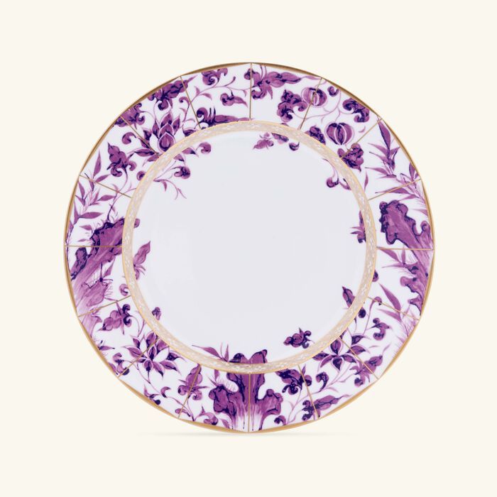 bernardaud prunus dinner plate round purple 26cm