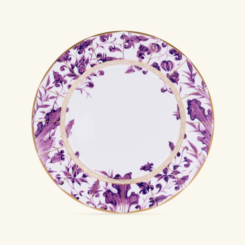 bernardaud prunus dinner plate round purple 26cm