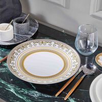 versace virtus gala dinner plate round white 27cm