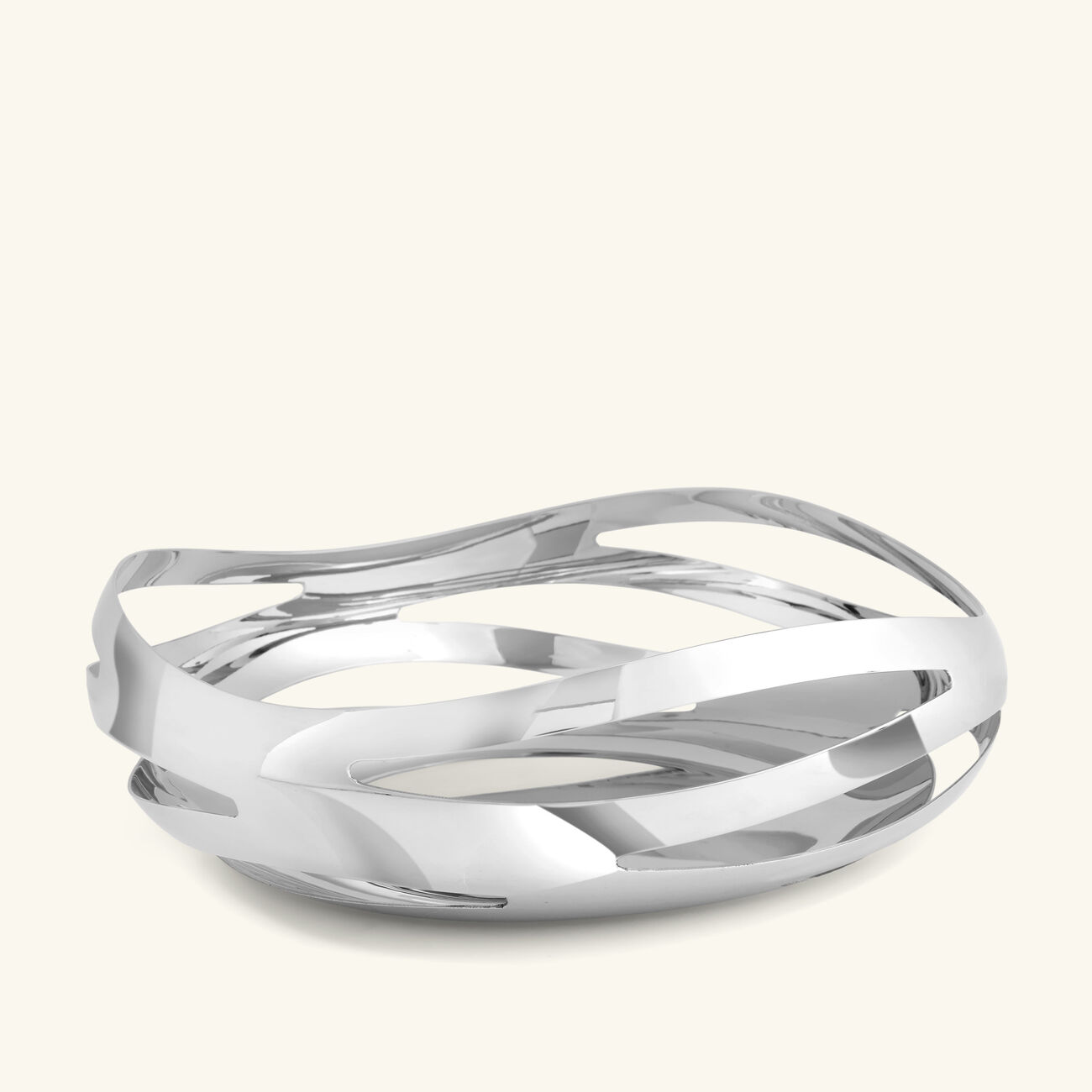 georg jensen cobra bread   fruits plate round clear