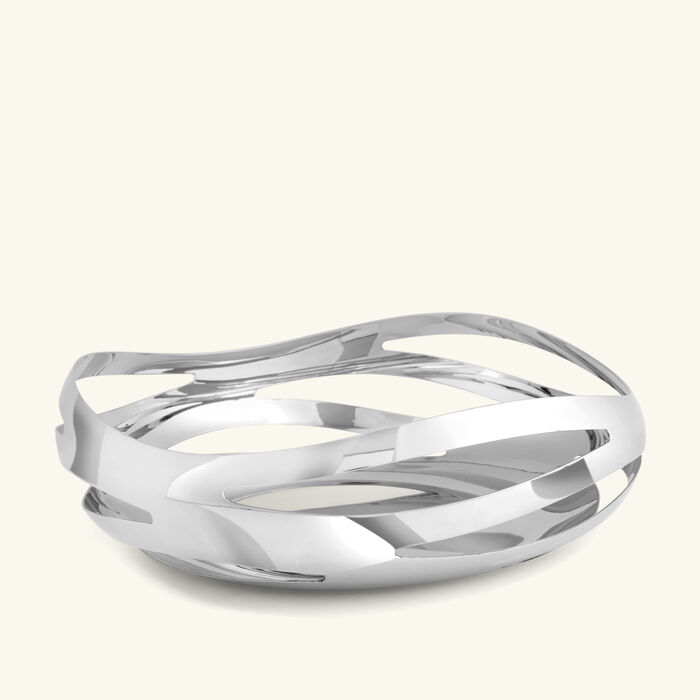 georg jensen cobra bread   fruits plate round clear