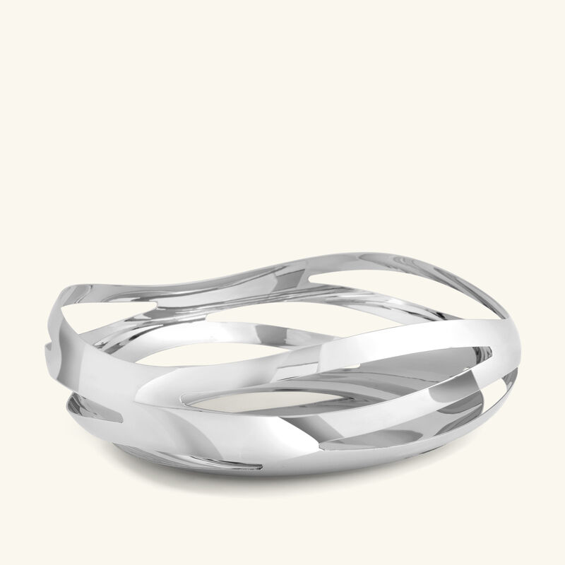 georg jensen cobra bread   fruits plate round clear