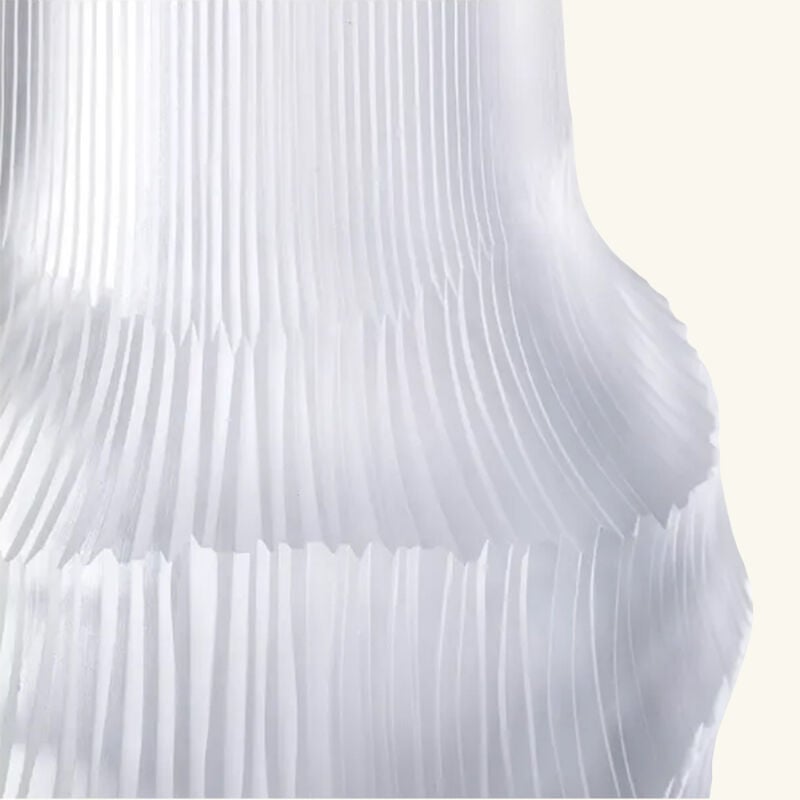 مزهرية هيروين ريه مستديرة كبيرة شفافة large