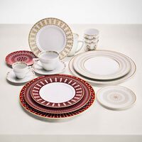 baccarat arcadia dessert plate round red 21cm set of 2