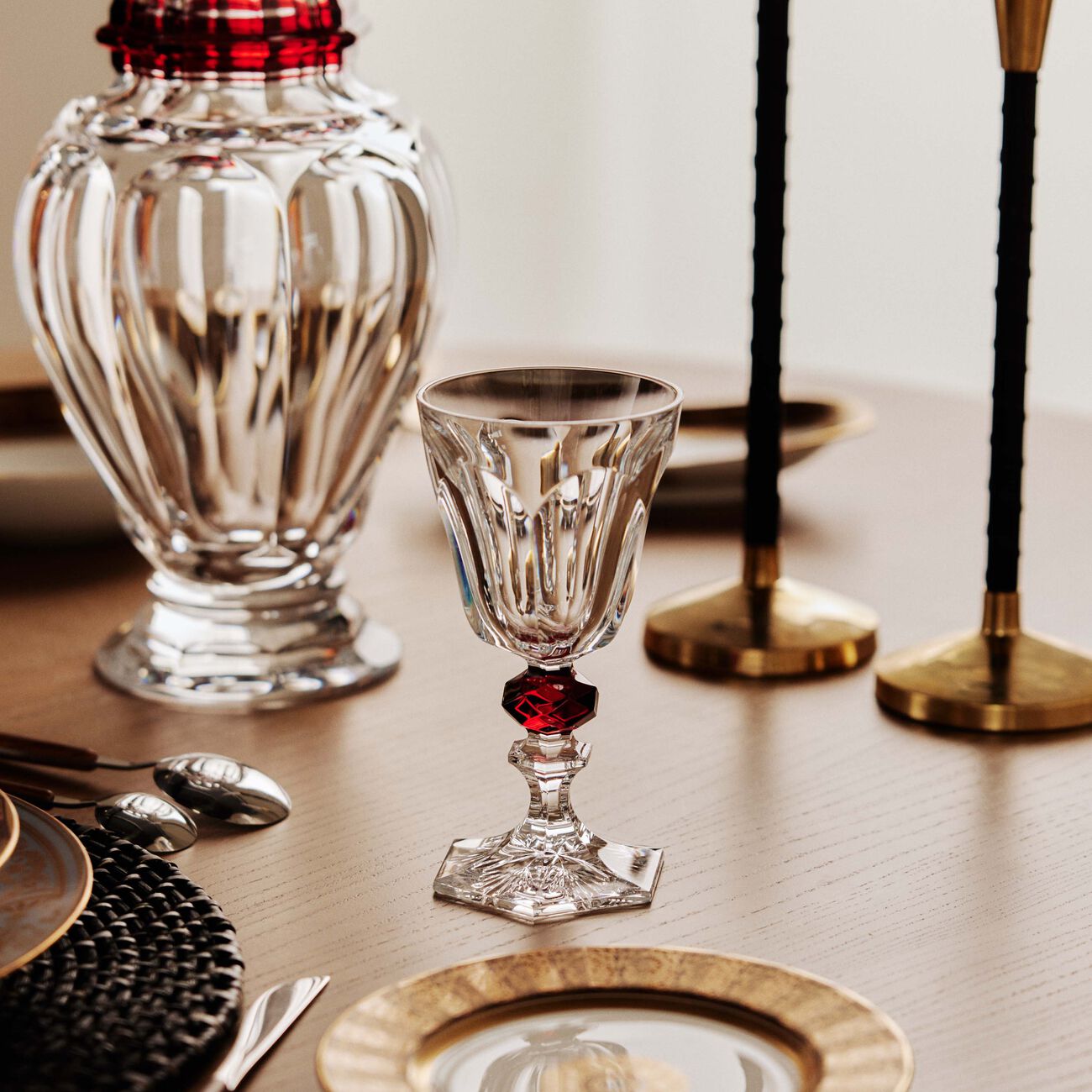 baccarat harcourt louis philippe wine glass clear