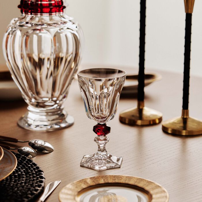 baccarat harcourt louis philippe wine glass clear