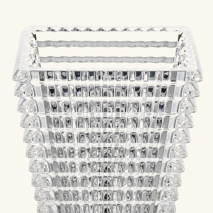 baccarat eye vase rectangular medium clear