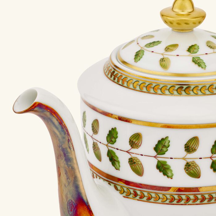 bernardaud constance coffee pot green