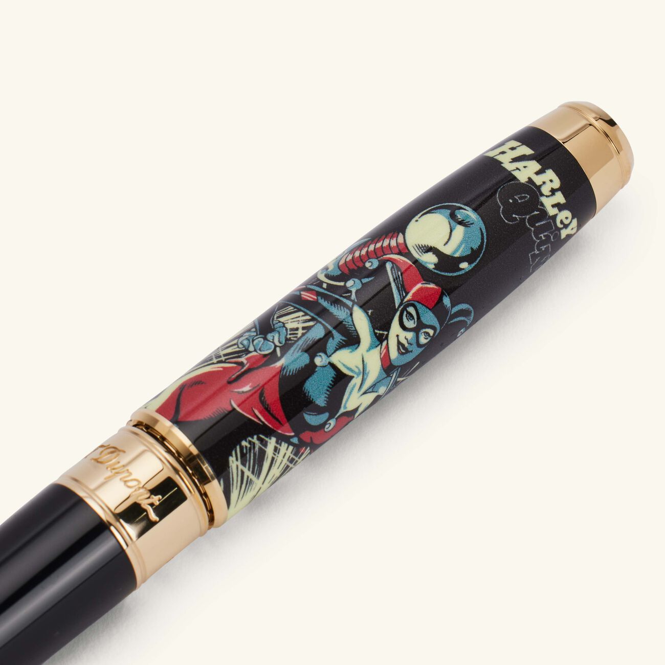 st dupont line d eternity dc comics rollerball pen gold