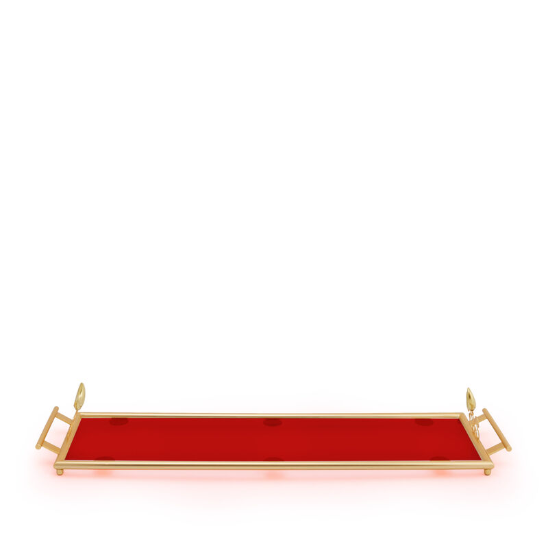 Extravaganza Gold & Ruby Large Tray, large