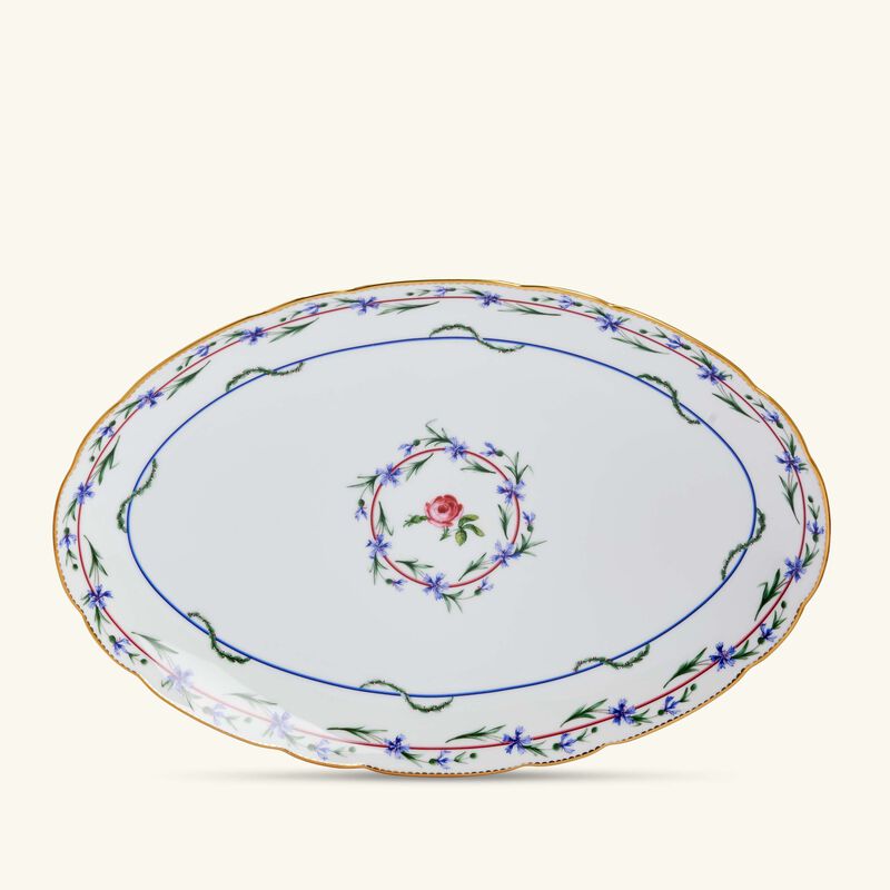 bernardaud le gobelet du roy serving platter oval white 38cm