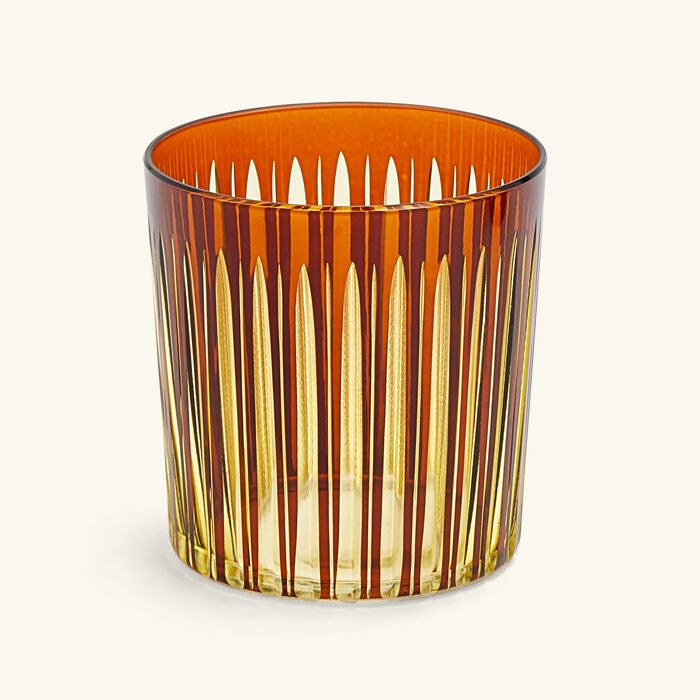 l objet prism double old fashioned glasses amber set of 4
