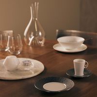 bernardaud ecume bread butter plate round silver 16cm