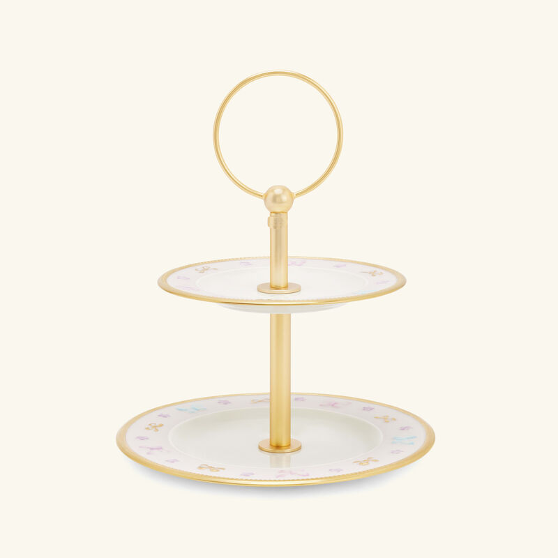 villari butterfly 2 tier cake stand