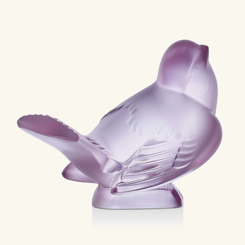 منحوتة العصفور صغيرة وردية large