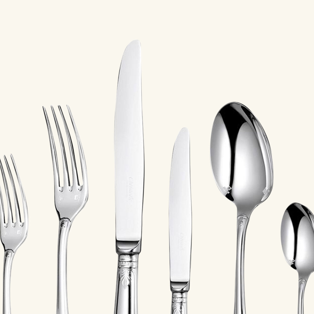 Malmaison Flatware Set 36 Pieces Silver Plated christofle malmaison flatware set 36 pieces silver plated