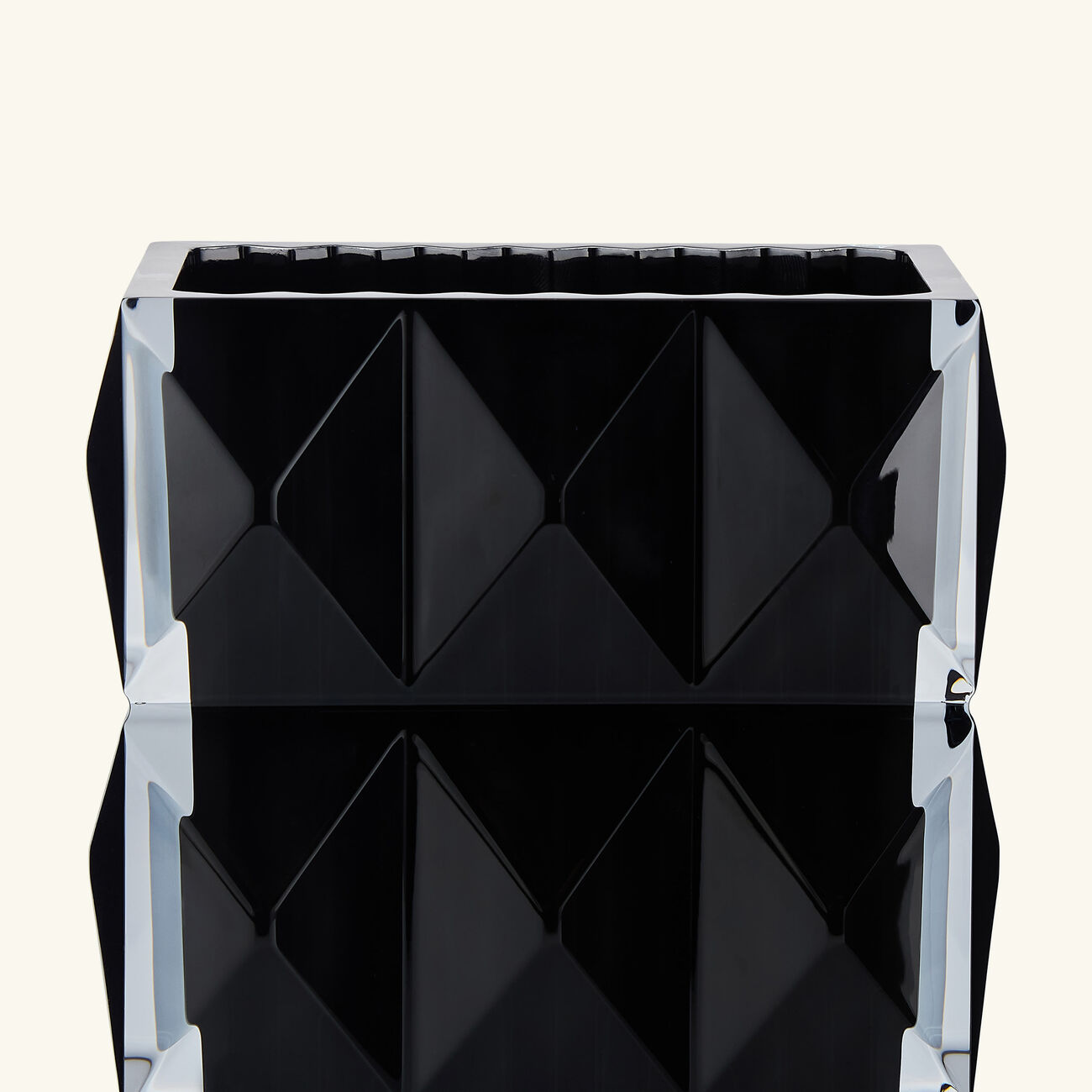 Louxor Vase Rectangular Black baccarat louxor vase rectangular black