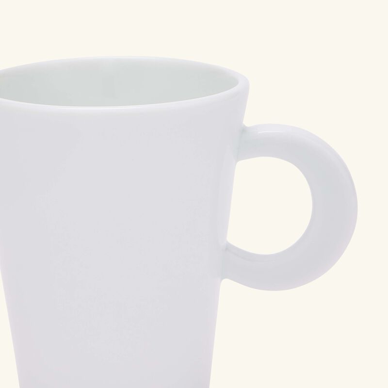 bernardaud ecume coffee cup   saucer white set of 2